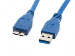 Lanberg USB MICRO-B (M)  ->  USB-A (M) 3.0 cable 0.5m