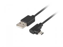 Lanberg USB MICRO-B (M)  ->  USB-A (M) 2.0 cable 1.8m angled left/right micro easy-USB