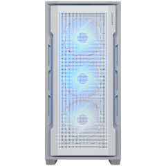 COUGAR | Uniface RGB White | PC Case | Mid Tower / Mesh Front Panel / 4 x 120mm ARGB Fans / TG Left