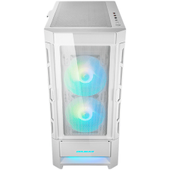 COUGAR | Duoface RGB White | PC Case | Mid Tower / Airflow Front Panel / 2 x 140mm & 1x 120mm ARGB