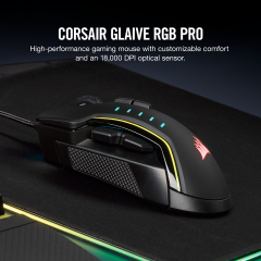 Геймърска мишка Corsair Glaive RGB PRO