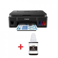 Canon PIXMA G3400 Printer/Scanner/Copier + Canon GI-490 BK