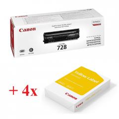 Canon CRG-728 + 4x Canon Standart Label A4 (пакет)