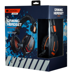 CANYON Gaming headset 3.5mm jack with microphone and volume control
