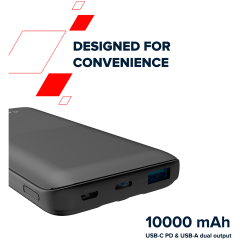 CANYON power bank PB-1010 10000 mAh PD 22.5W QC 3.0 Black