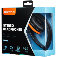 CANYON Stereo headphone with microphone and switch of answer/end phone call