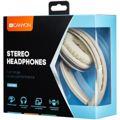 CANYON Stereo headphone with microphone and switch of answer/end phone call