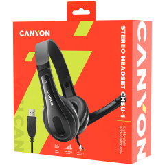 CANYON CHSU-1 basic PC headset with microphone