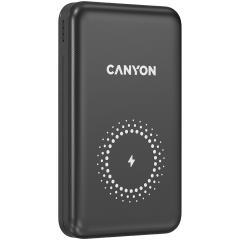 CANYON PB-1001 18W PD+QC 3.0+10W Magnet wireless charger powerbank 10000mAh Li-poly battery