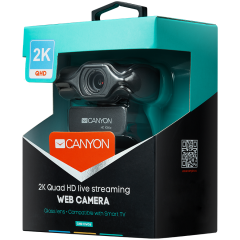 CANYON 2k Ultra full HD 3.2Mega webcam with USB2.0 connector