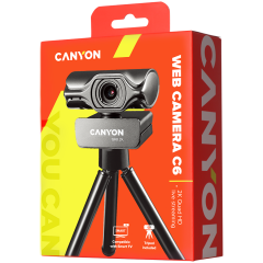 CANYON C6 2k Ultra full HD 3.2Mega webcam with USB2.0 connector