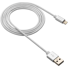 CANYON MFI-3 Charge & Sync MFI braided cable with metalic shell