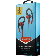 CANYON Stereo sport earphones with microphone
