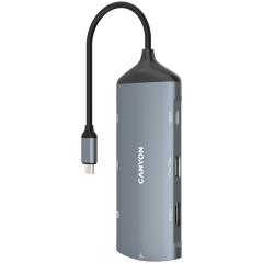 CANYON hub DS-15 8in1 4k USB-C Dark Grey