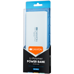 CANYON Power bank 10000mAh (Color: White)