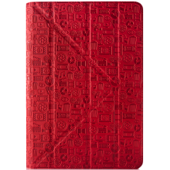 Life is universal case for 8” tablet (Color: Red)