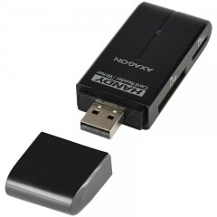 AXAGON CRE-D4B External HANDY Card Reader 4-slot SD/MicroSD/MS/M2