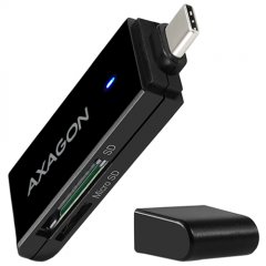AXAGON CRE-S2C External USB 3.1 Type-C SLIM 2-slot SD/microSD