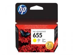 HP 655 ink cartridge yellow standard capacity 600 pages 1-pack