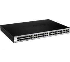 D-Link 48-port 10/100 Smart Switch + 2 Combo 1000BaseT/SFP + 2 Gigabit