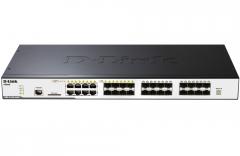 D-Link 24-port SFP Layer 2 Stackable Managed Gigabit Switch including 8-port Combo 1000BaseT/SFP