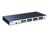 D-Link 24-port SFP Layer 2 Stackable Managed Gigabit Switch including 8-port Combo 1000BaseT/SFP