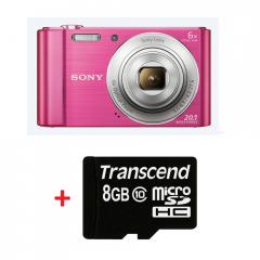 Sony Cyber Shot DSC-W810 pink + Transcend 8GB micro SDHC (No Box & Adapter - Class 10)