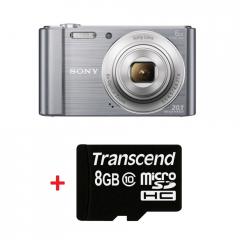 Sony Cyber Shot DSC-W810 silver + Transcend 8GB micro SDHC (No Box & Adapter - Class 10)