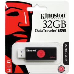 Kingston 32GB USB 3.0 DataTraveler 106 (100MB/s read) EAN: 740617282368