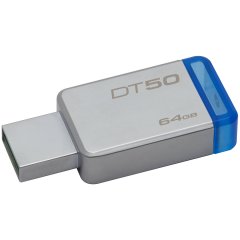 Kingston 64GB USB 3.0 DataTraveler 50 (Metal/Blue) EAN: 740617255751