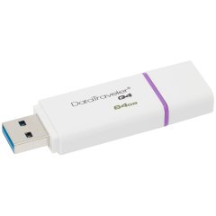Kingston  64GB USB 3.0 DataTraveler I G4 (White + Purple)