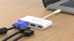 D-Link 3-in-1 USB-C to HDMI/VGA/DisplayPort Adapter