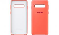 Samsung Galaxy S10 Silicone Cover Berry Pink