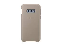 Samsung Galaxy S10e Leather Cover Gray