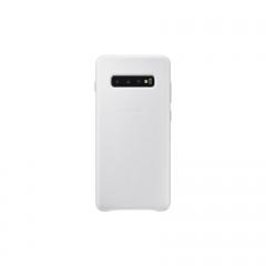 Samsung Galaxy S10e Leather Cover White