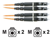 LC to LC multimode duplex patch cord