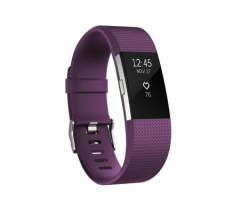 Fitbit Charge 2 Plum Silver - Small