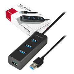 AXAGON HUE-S2BL 4x USB3.0 Charging Hub 1.2m Cable