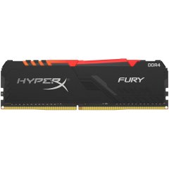 KINGSTON DRAM 16GB 3200MHz DDR4 CL16 DIMM HyperX FURY RGB Black Black EAN: 740617296266