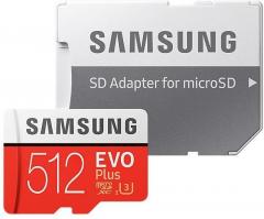 Samsung 512GB micro SD Card EVO+ with Adapter
