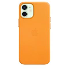 Apple iPhone 12 mini Leather Case with MagSafe - California Poppy (Seasonal Fall 2020)
