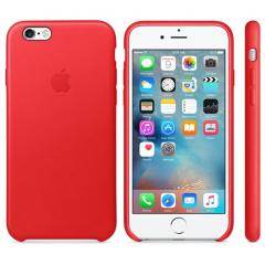 Apple iPhone 6s Leather Case - (PRODUCT) RED