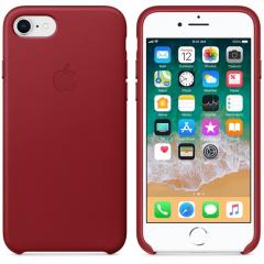Apple iPhone 8/7 Leather Case - (PRODUCT) RED