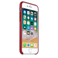 Apple iPhone 8/7 Leather Case - (PRODUCT) RED