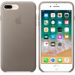 Apple iPhone 8 Plus/7 Plus Leather Case - Taupe