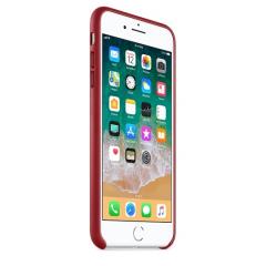 Apple iPhone 8 Plus/7 Plus Leather Case - (PRODUCT) RED