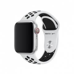 Apple Watch 40mm Nike Band: Pure Platinum/Black Nike Sport Band - S/M & M/L