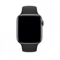 Apple Watch 44mm Band: Black Sport Band - S/M & M/L