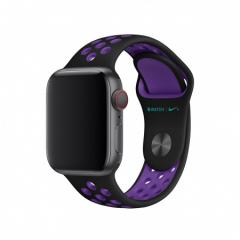 Apple Watch 40mm Nike Band: Black/Hyper Grape Nike Sport Band Ð S/M & M/L (Seasonal Spring2019)