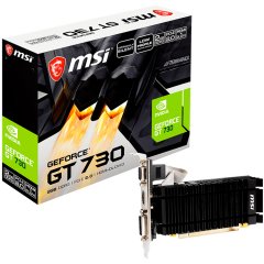 MSI Video Card Nvidia GT 730 N730K-2GD3H/LPV1 (GT730